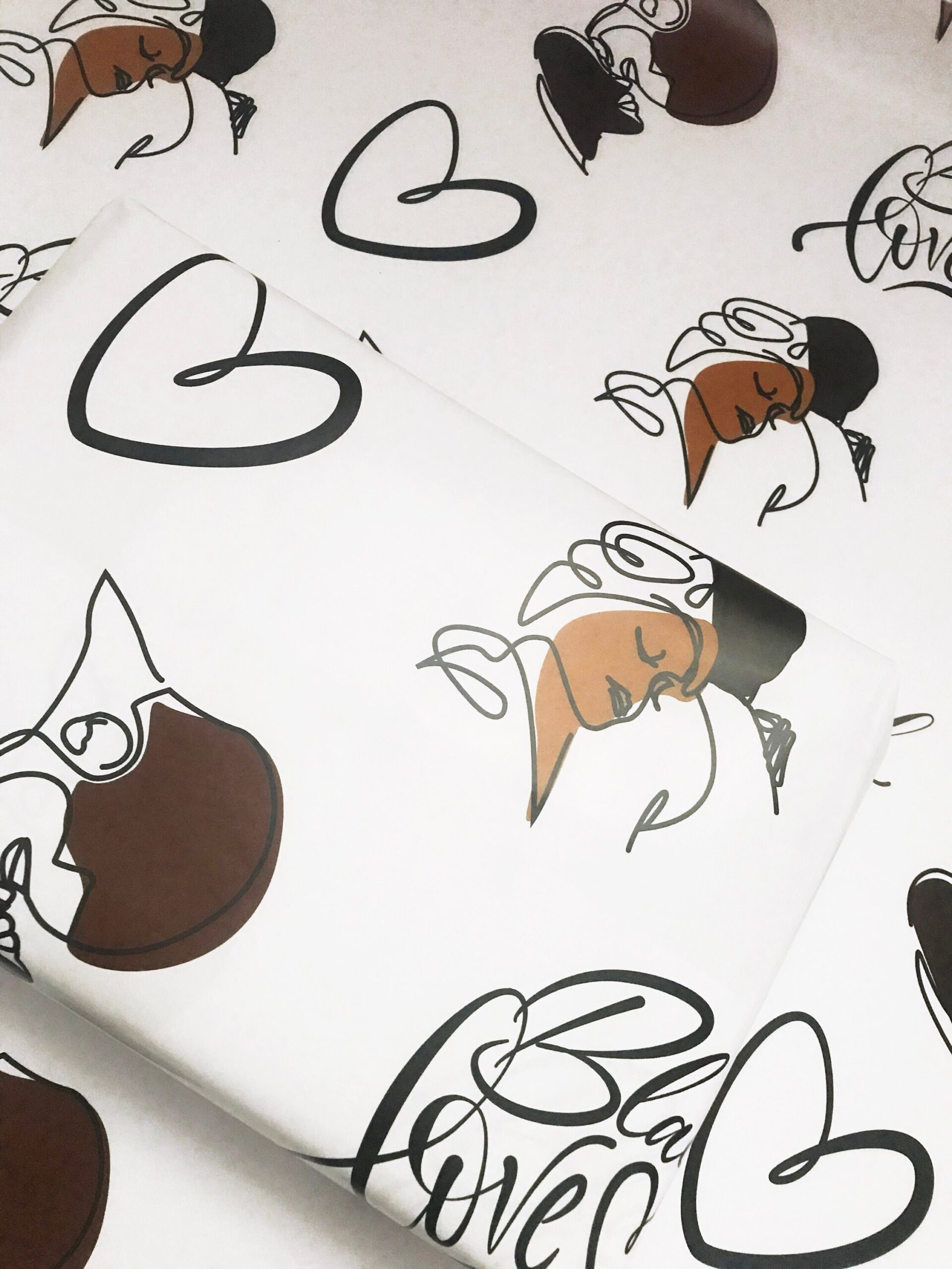 Black Love Couple Wrapping Paper, Gift Wrap, Black Love, Black Culture, Black Excellence, Valentines - Image 4