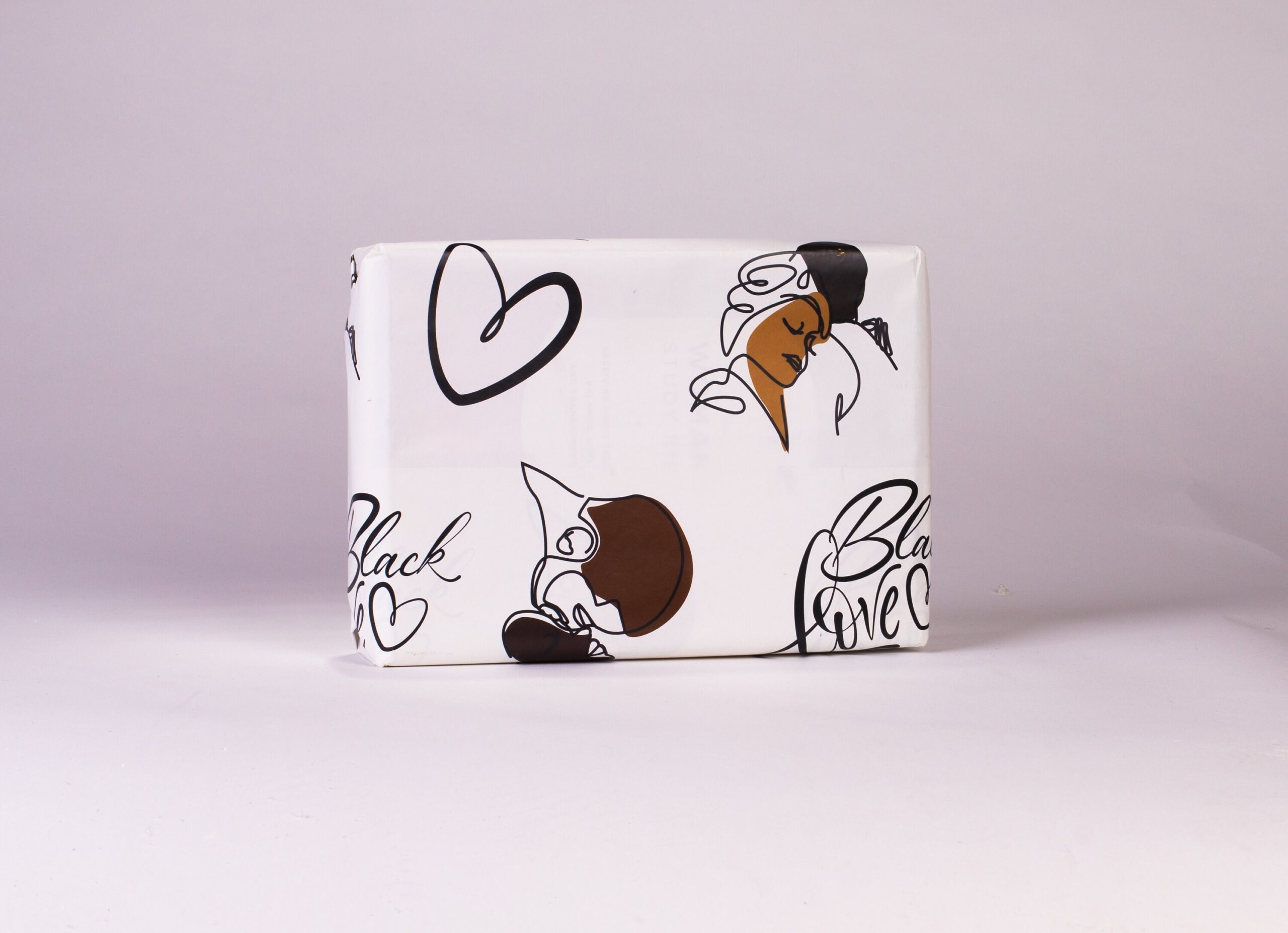 Black Love Couple Wrapping Paper, Gift Wrap, Black Love, Black Culture, Black Excellence, Valentines - Image 2